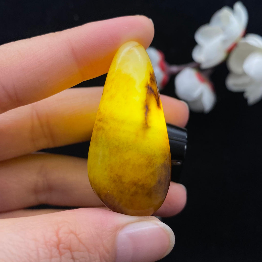 和田玉聚黄皮籽料挂（23.6g）