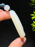 和田籽料白玉兽面无事牌（38.1g）