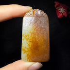 和田玉籽料平安无事牌（49.5g）