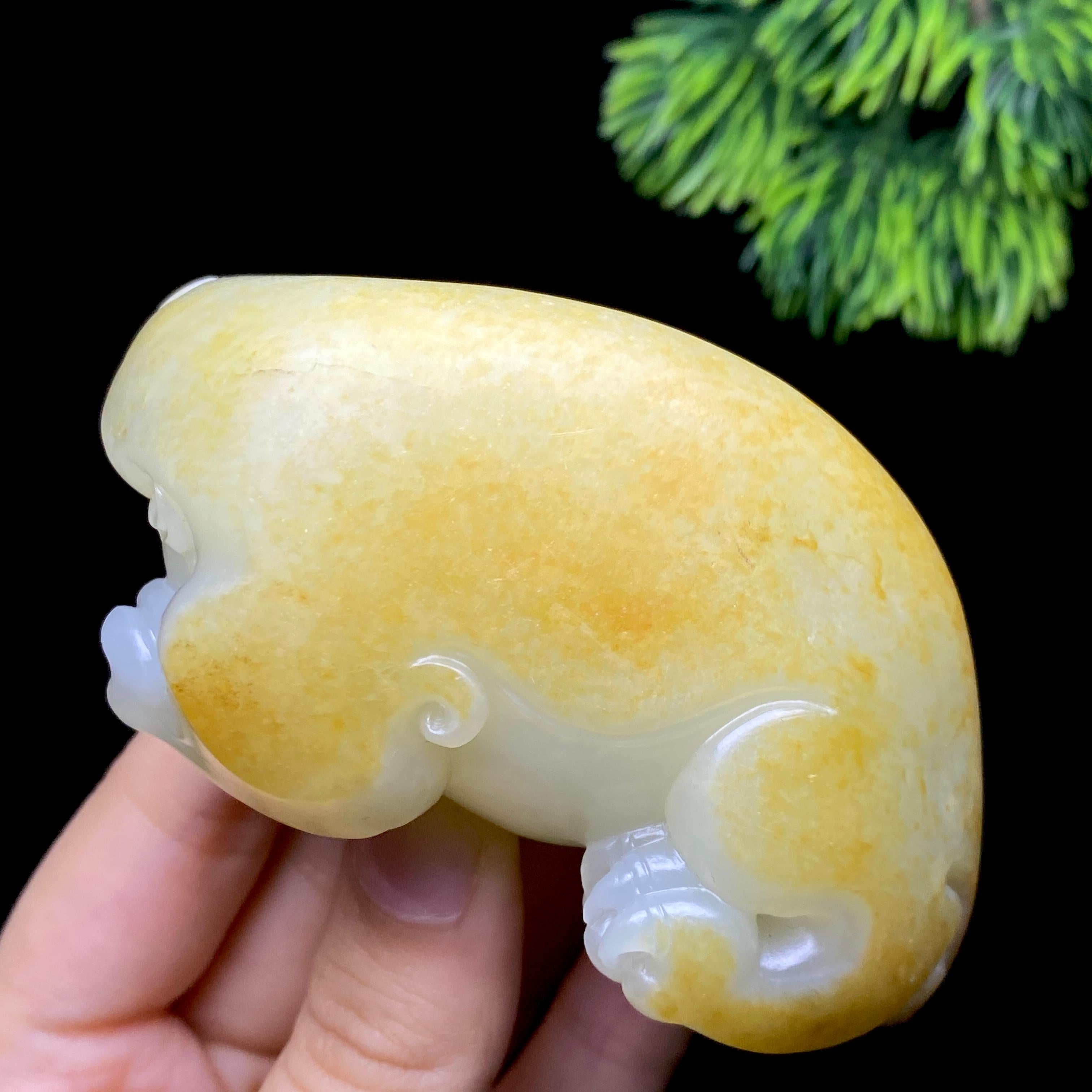 和田玉籽料貔貅把件（223.6g）