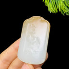 和田玉糖白凤凰挂件（25.4g）