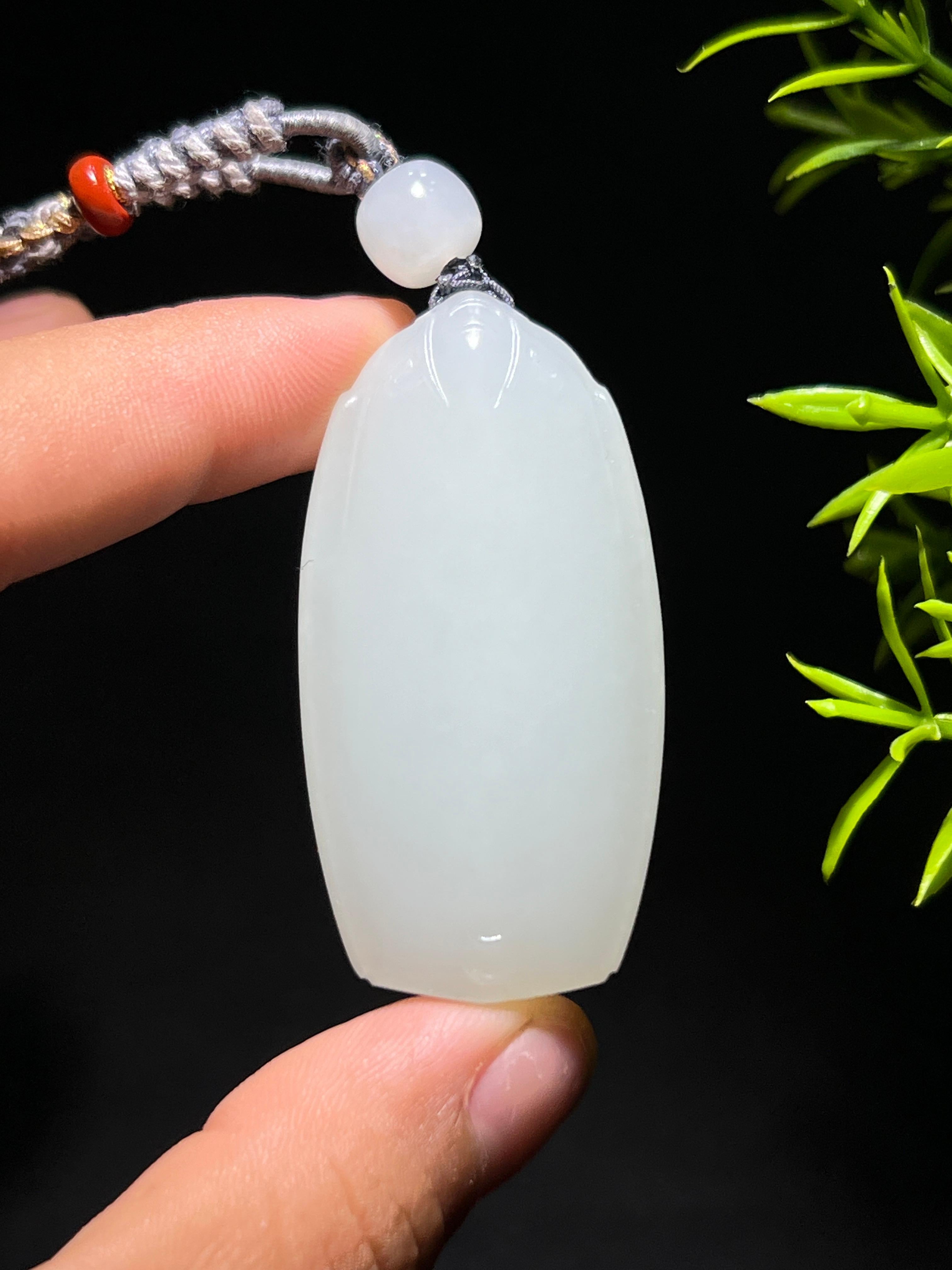 和田白玉仿古守护无事牌（33.3g）