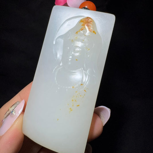 和田玉籽料观音牌子（74.1g）