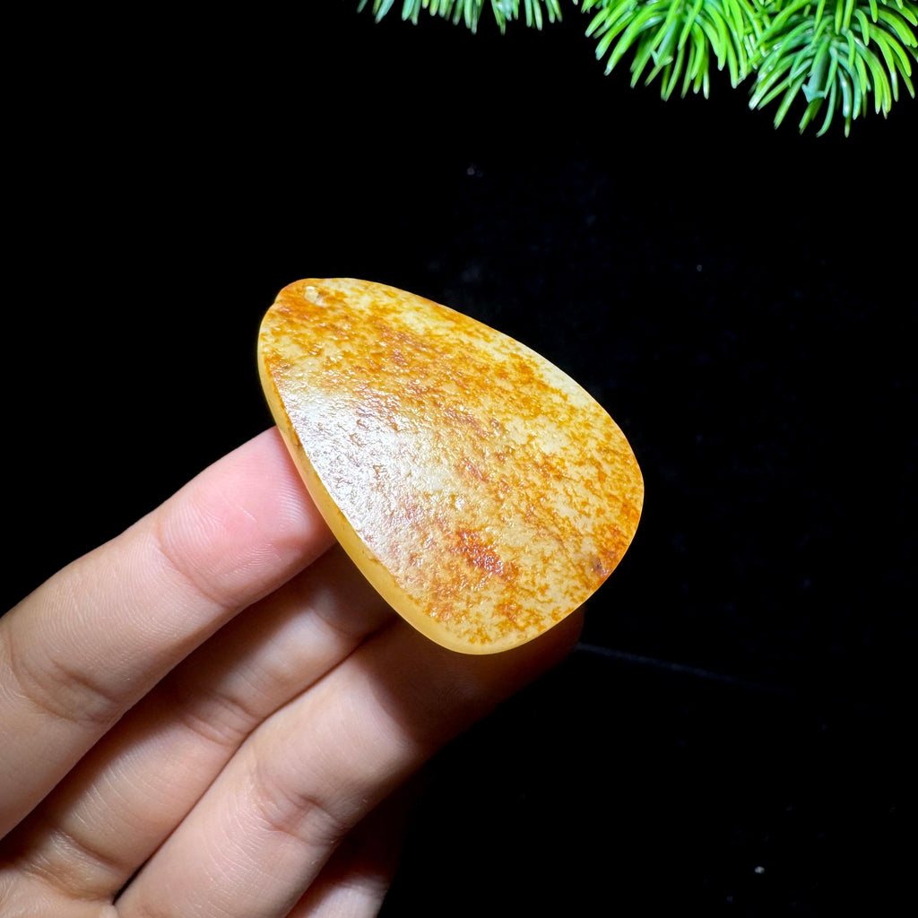 和田玉籽料满皮无事牌（22.0g）