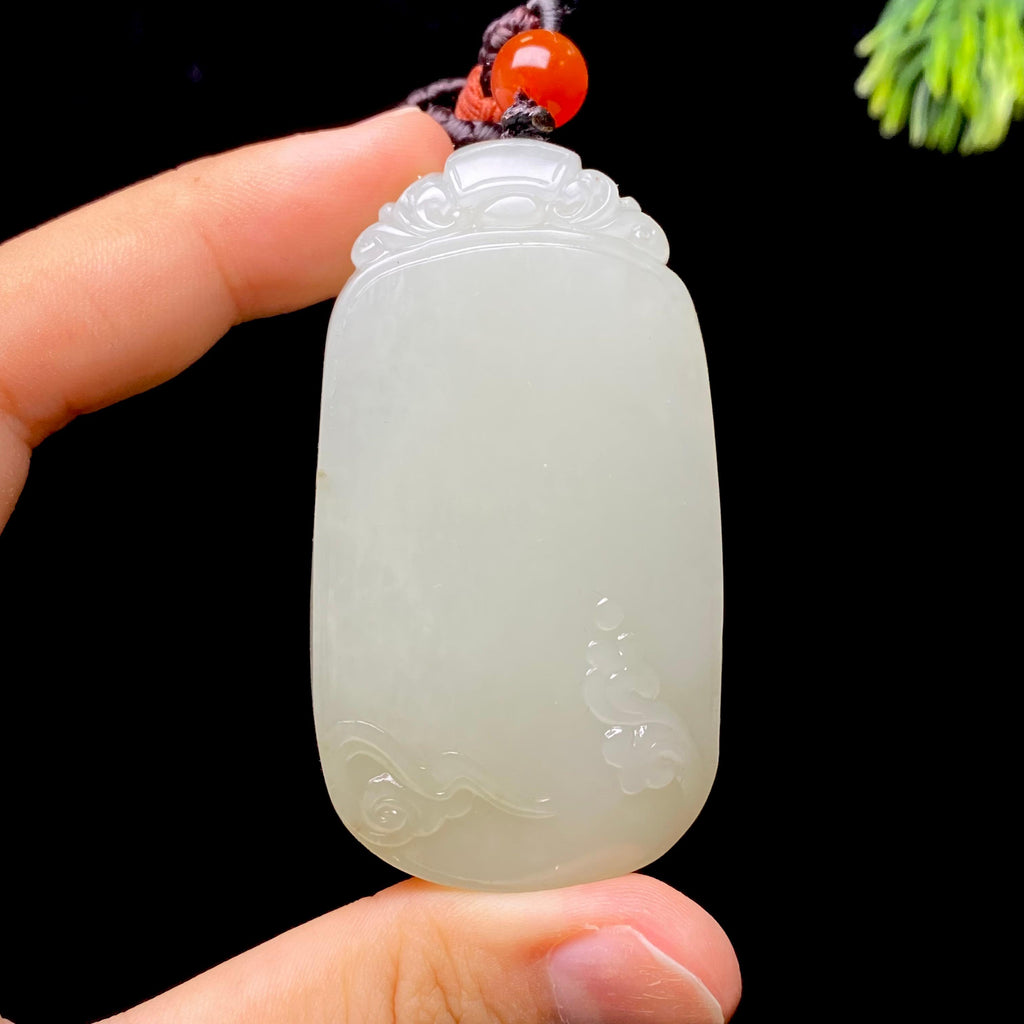 和田玉籽料无事牌（65.8g）