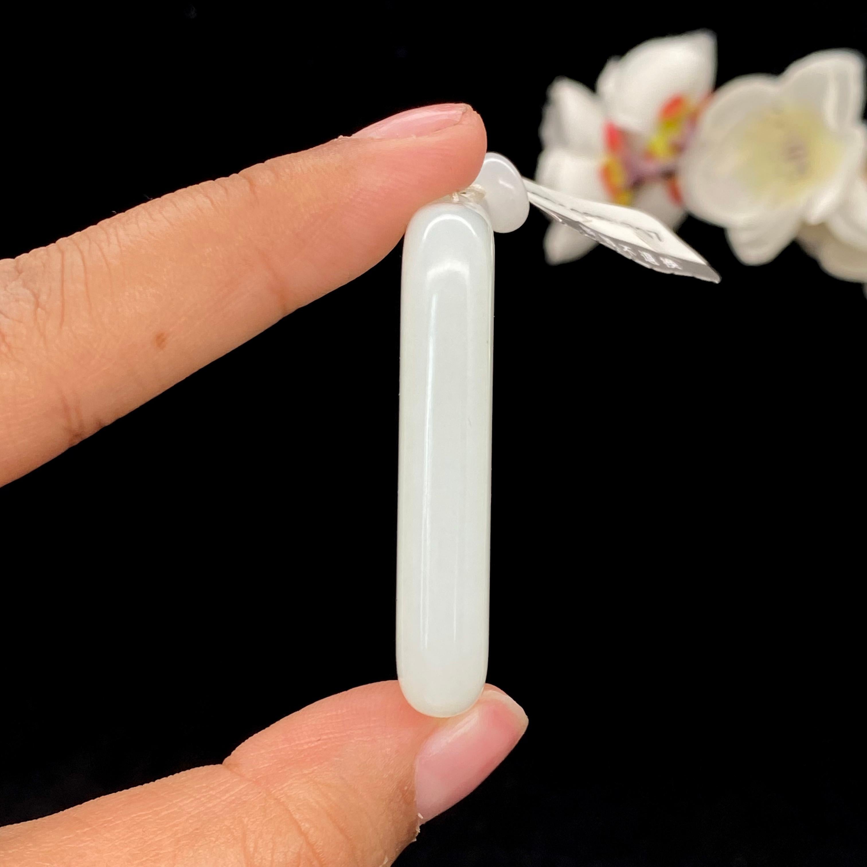 和田玉白玉且末料【平安无事牌】（30.5g）