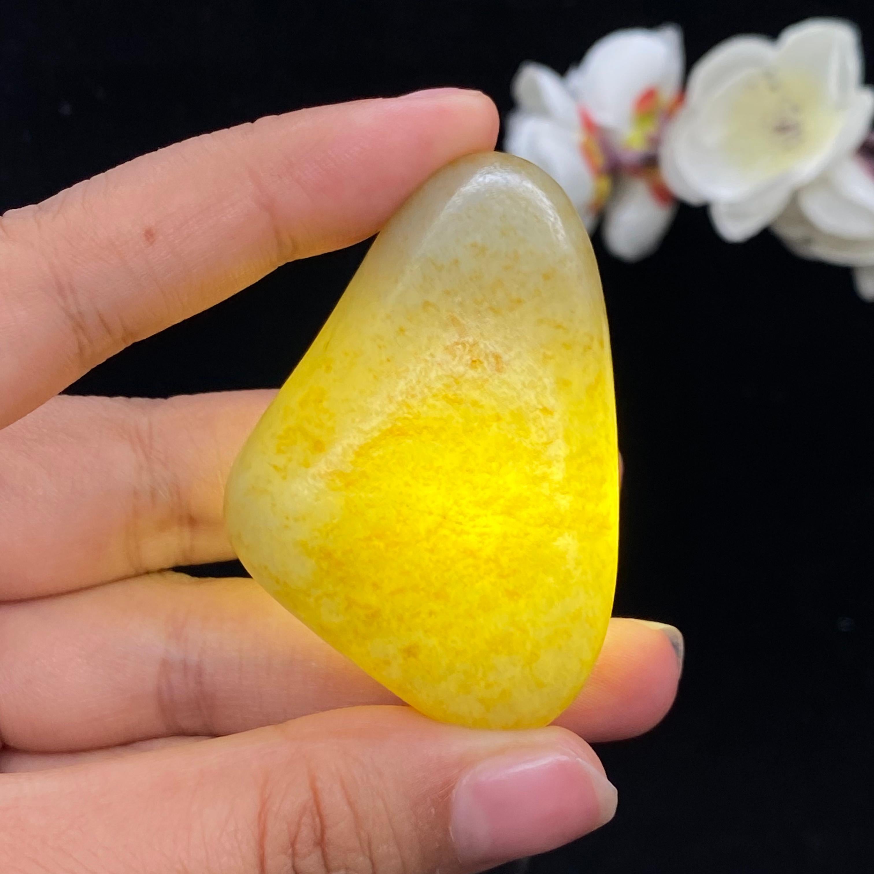 【超值推荐】和田玉洒金皮籽料大挂件（54g）