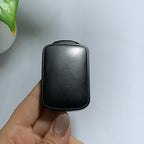 和田籽料黑青无事牌挂件（64.5g）