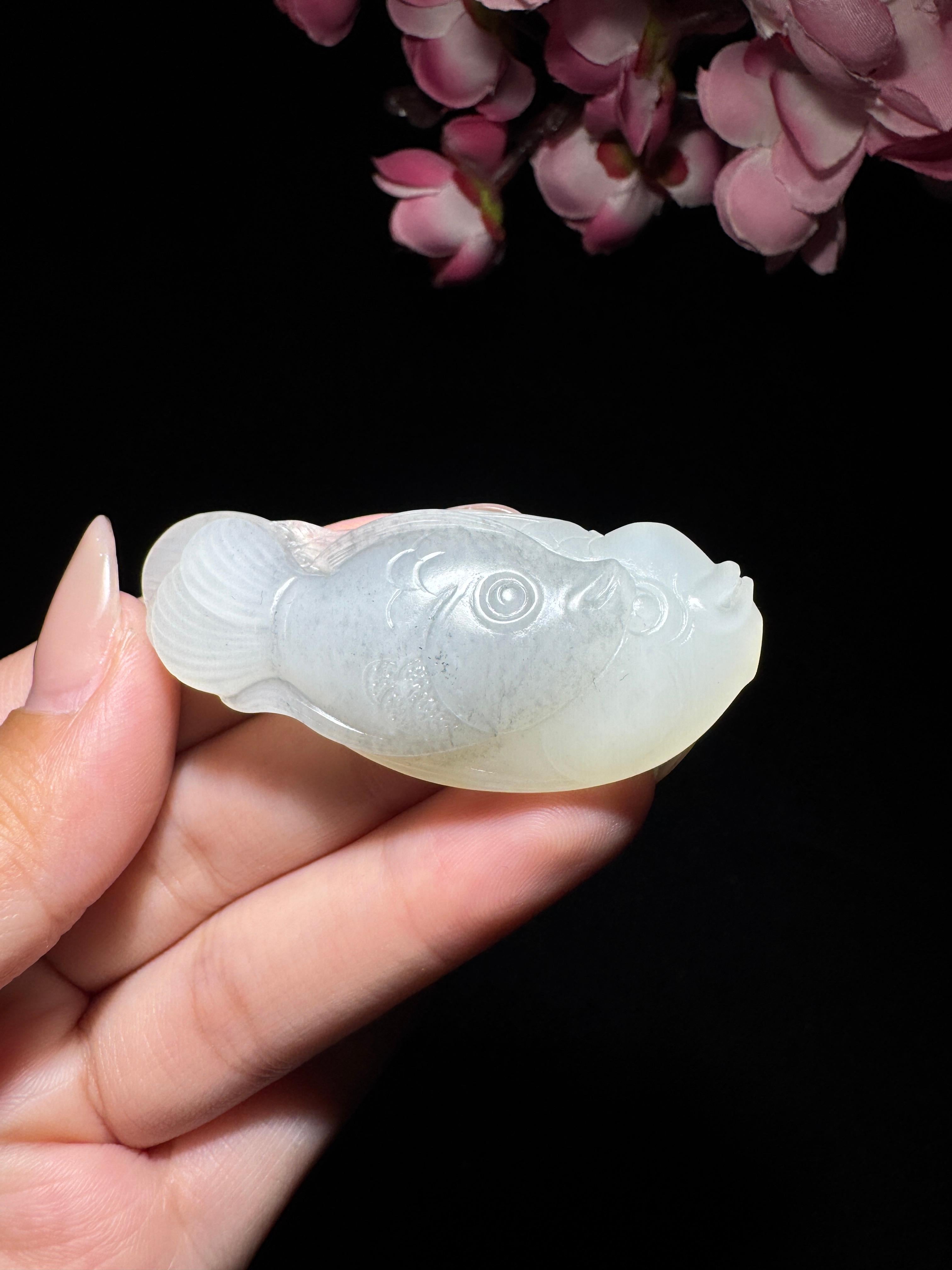 和田玉籽料青花鱼（21.3g）