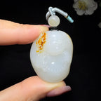 收藏级和田玉籽料挂件佛公（34.5g）