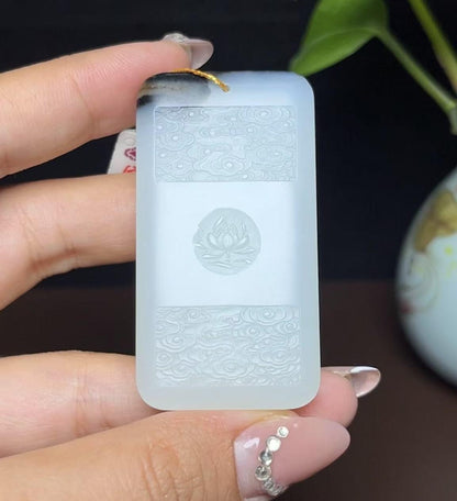 和田玉籽料羊脂玉佛公挂件（46.2g）
