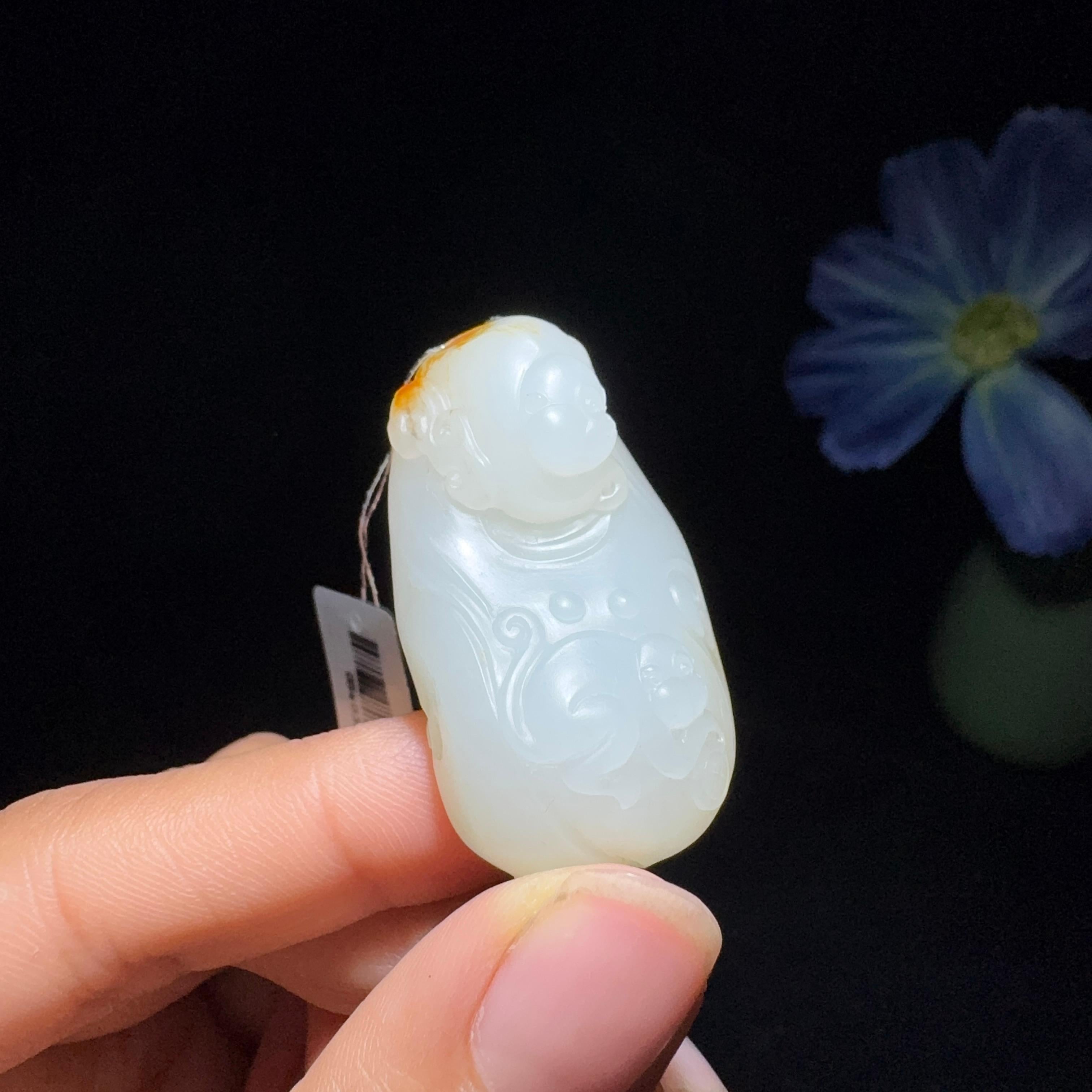 和田玉籽料猴子（22.0g）