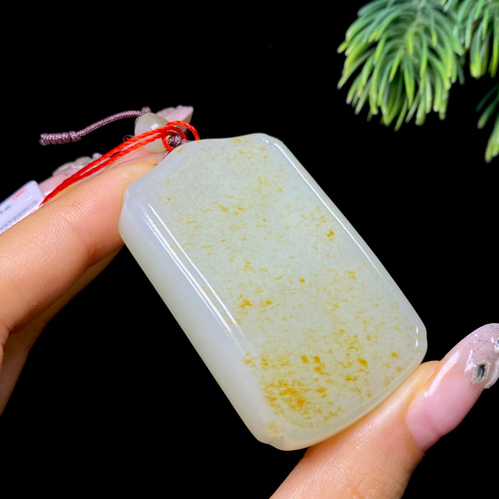 和田玉籽料无事牌（58.1g）