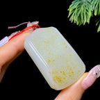 和田玉籽料无事牌（58.1g）