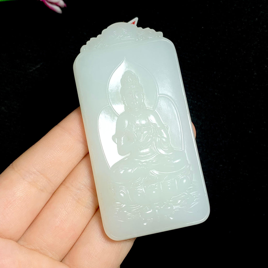 和田山料白玉观音挂件（78.8g）