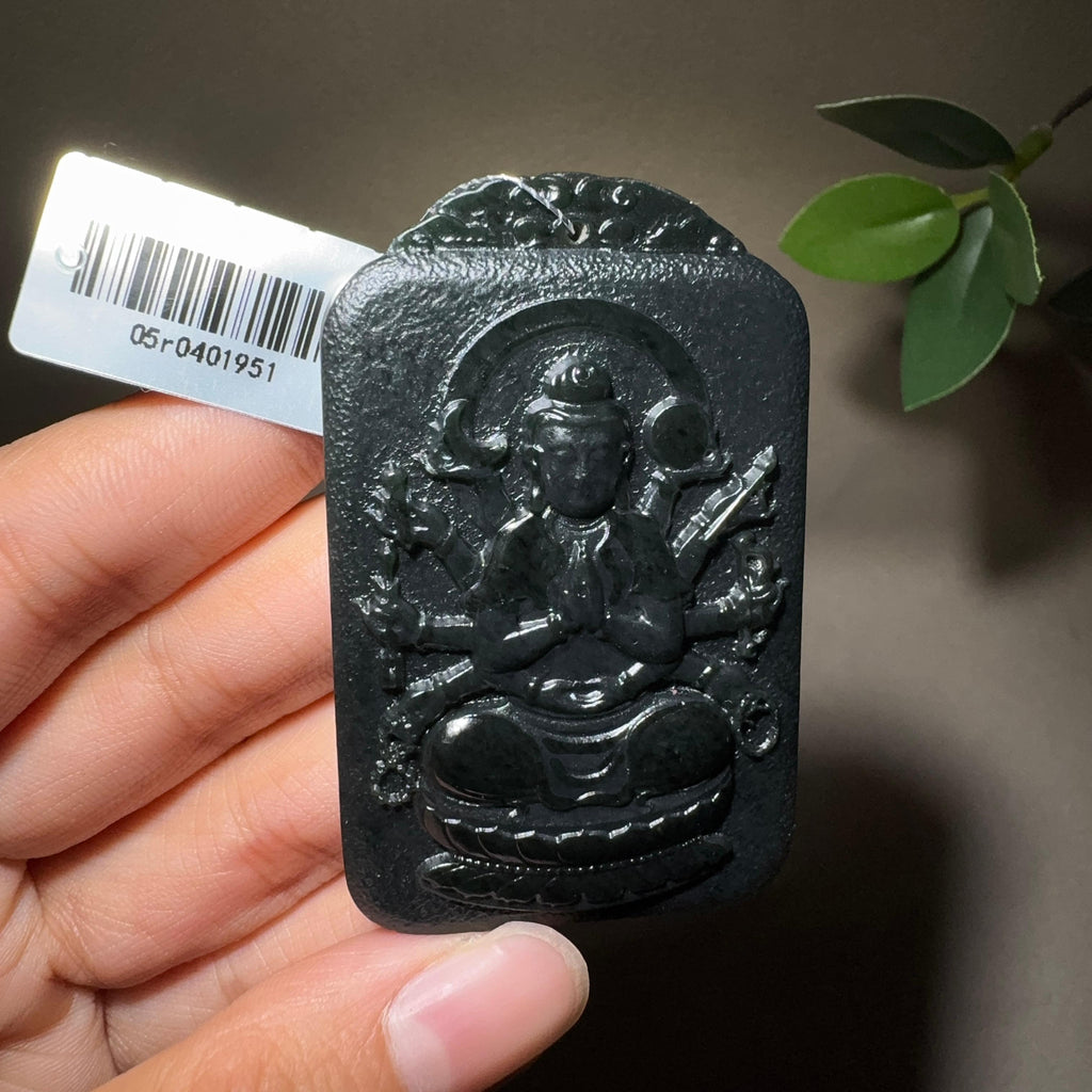 【超值推荐】和田玉黑青属鼠守护神（49.8g）