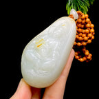 和田玉籽料观音（87.9g）