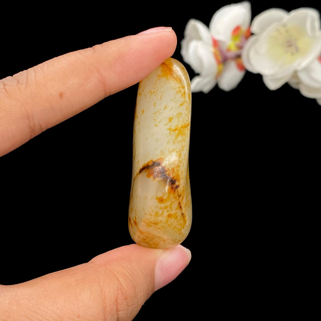 和田玉洒红皮籽料挂件（36.3g）