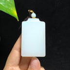 和田山料白玉无事牌挂件（50.0g）