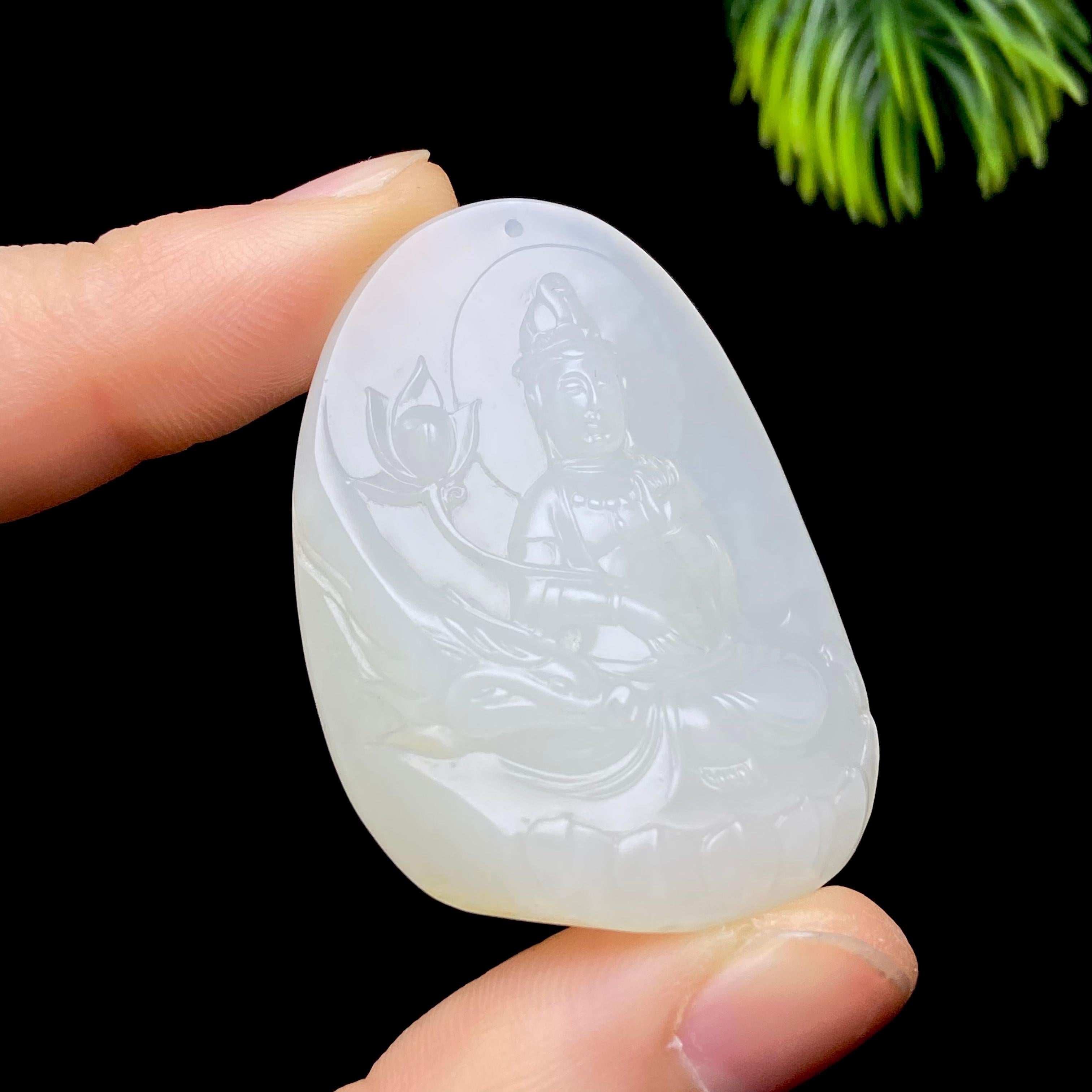 和田玉籽料观音（30.3g）