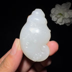 高品质和田玉籽料观音挂件（44.5g）