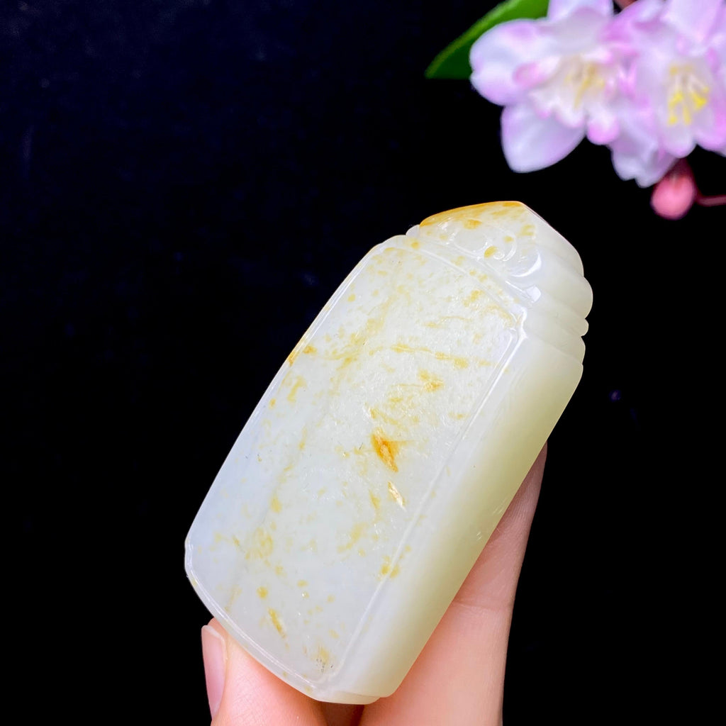 和田玉籽料无事牌（71.4g）