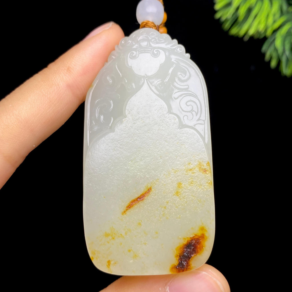 和田玉籽料无事牌（58.3g）