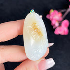 和田玉糖白羊脂白玉佛挂件（24.9g）