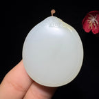 和田玉籽料圆形平安无事牌（33.2g）