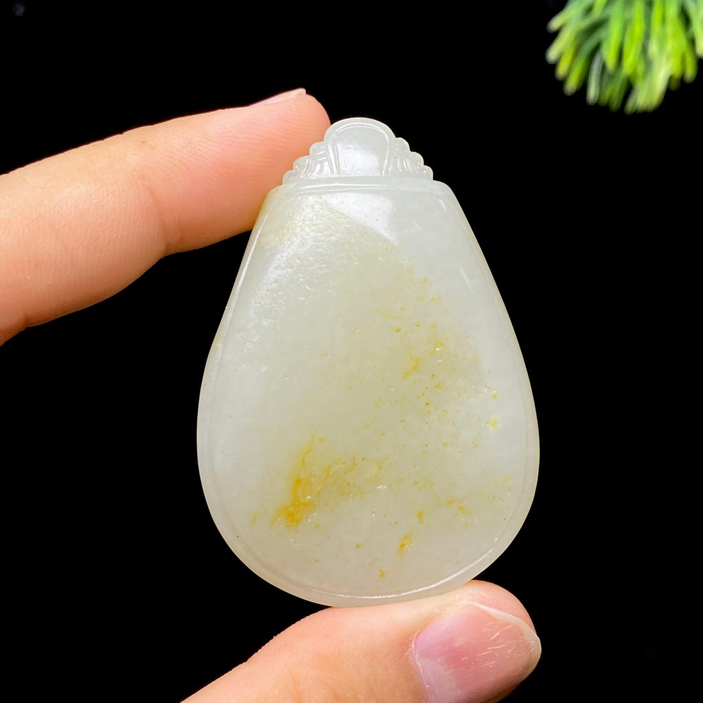 和田玉籽料无事牌（43.4g）