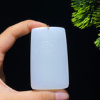 和田玉白玉观音90880481（70.0g）