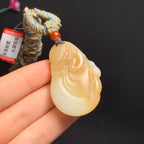 顶级新彊且未糖白弥勒佛挂件（35.8g）