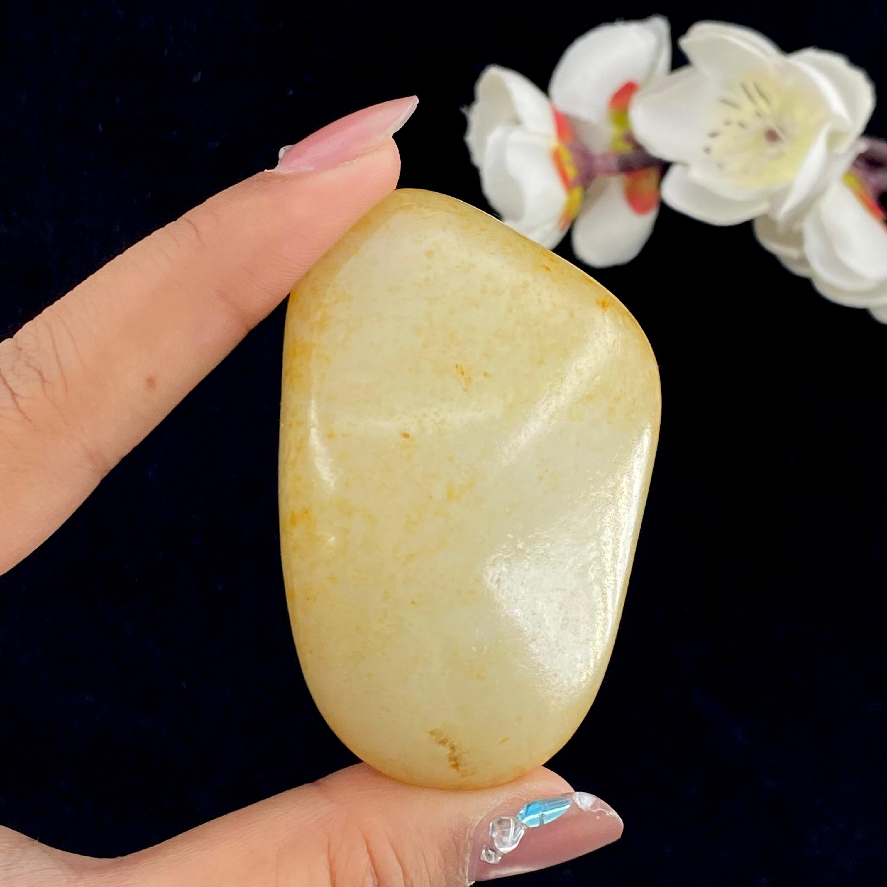 和田玉洒金皮籽料手把件（106.1g）