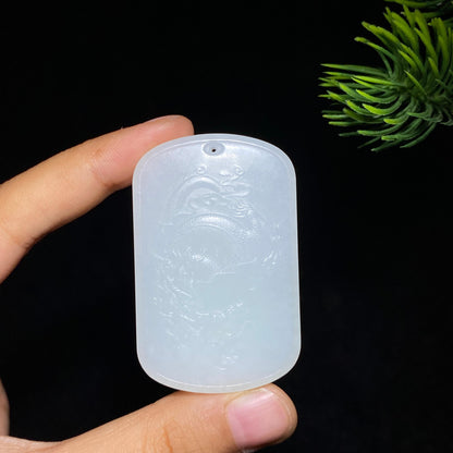 和田玉白玉龙行天下（34.5g）