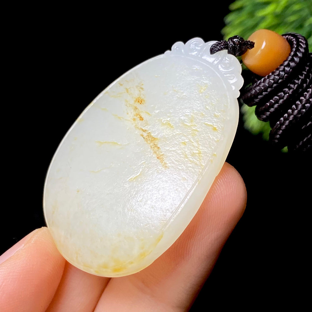 和田玉籽料无事牌（26.4g）