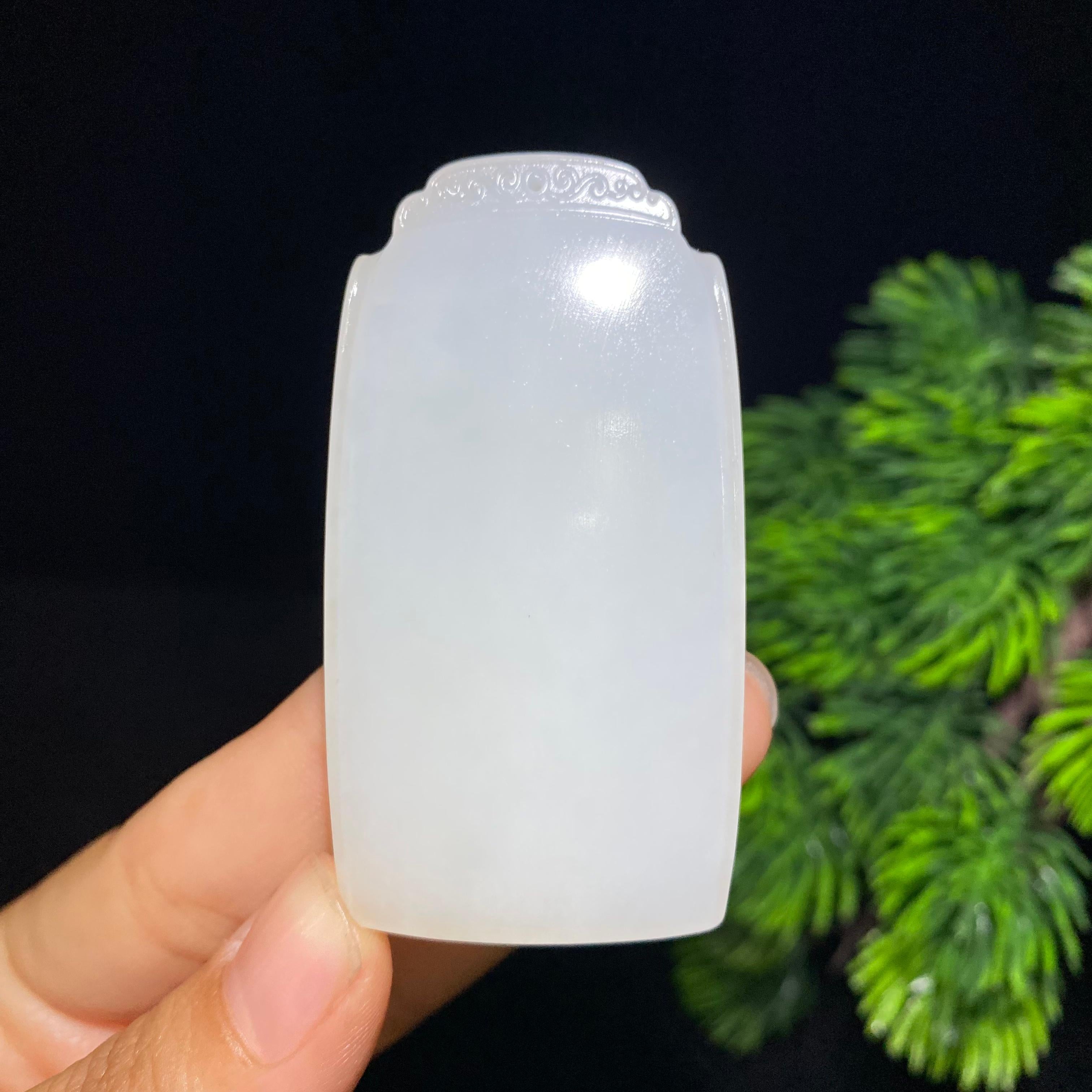和田白玉无事牌（47.6g）