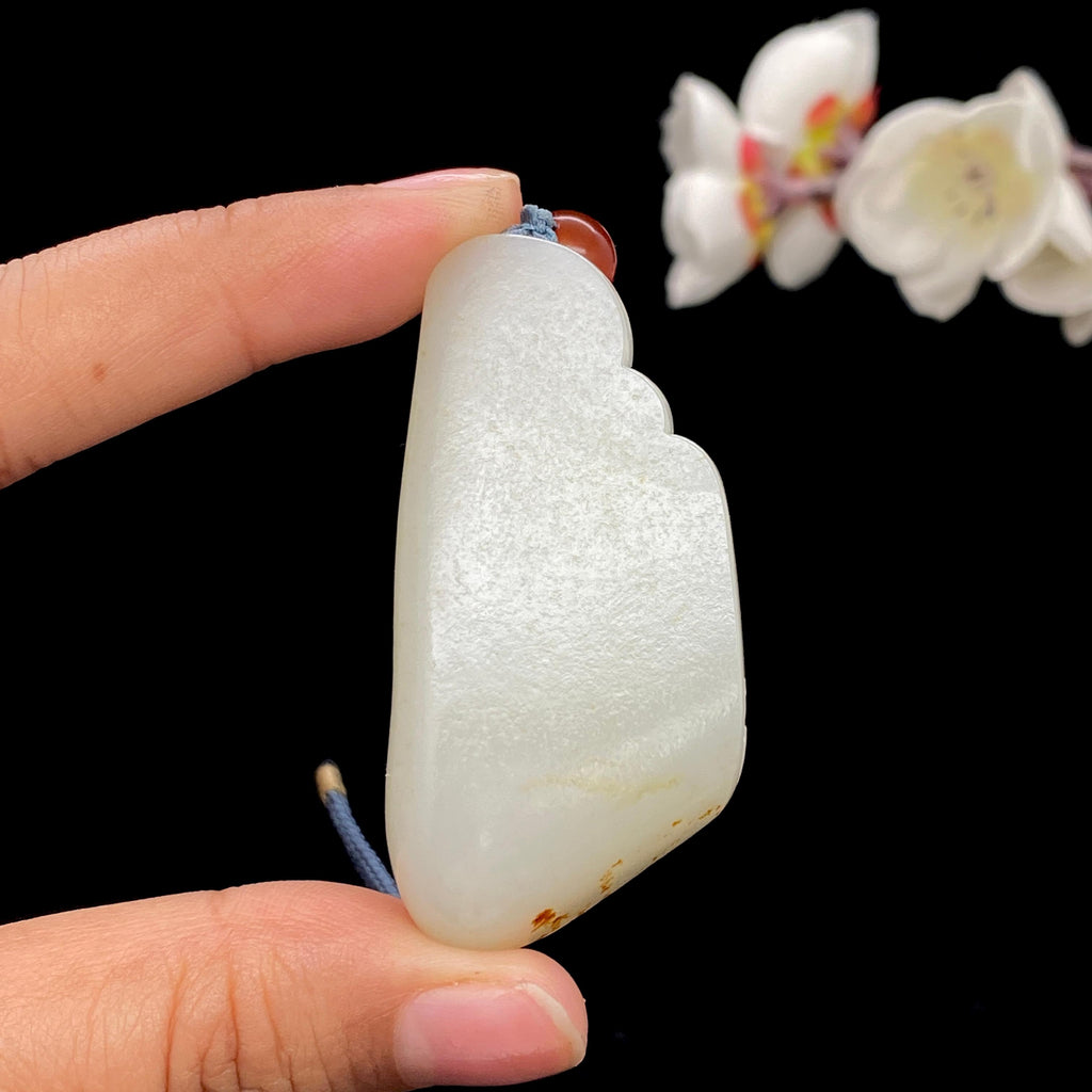 和田玉白玉籽料【坐观音】挂件（35g）