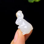 和田玉籽料兔子挂件（4.0g）