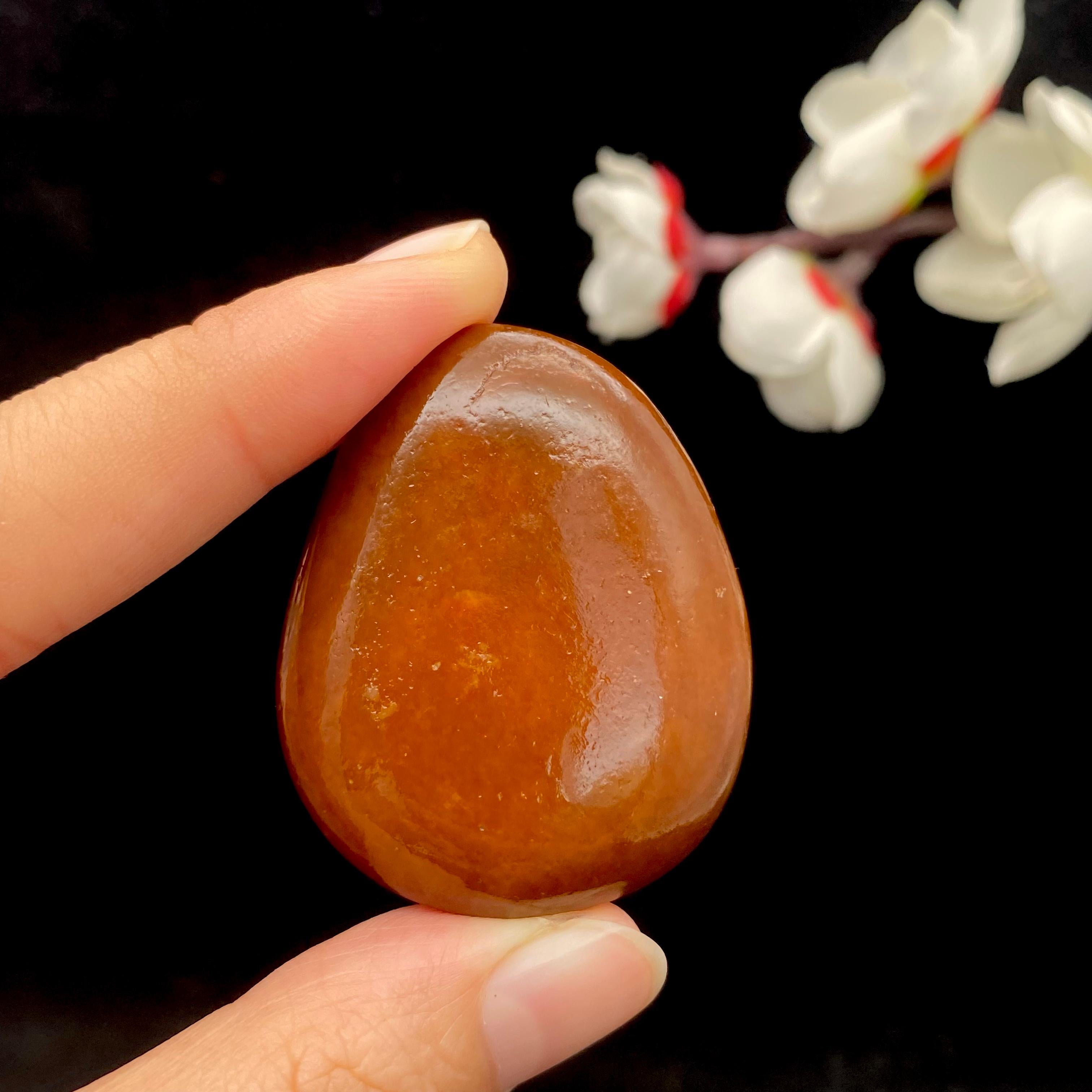 和田玉红沁皮籽料原石（33.4g）