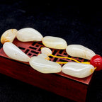 和田玉黄皮【精品手串】（61.2g）