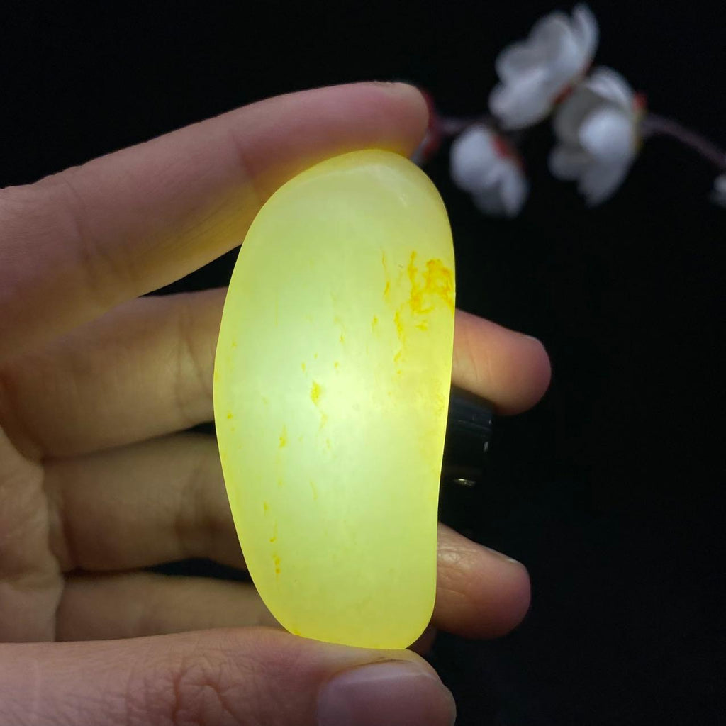 和田玉洒金皮籽料挂件（34g）