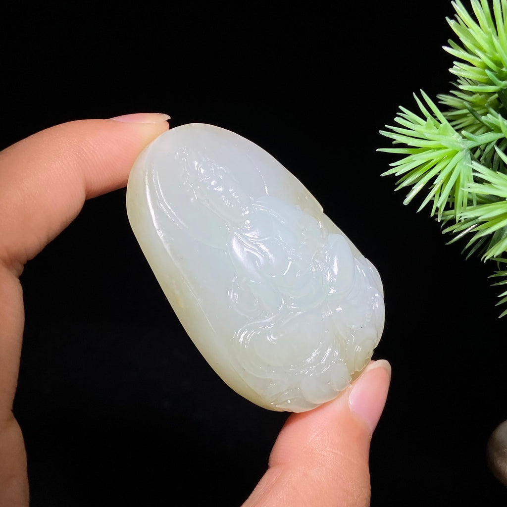 和田玉籽料观音（49.9g）