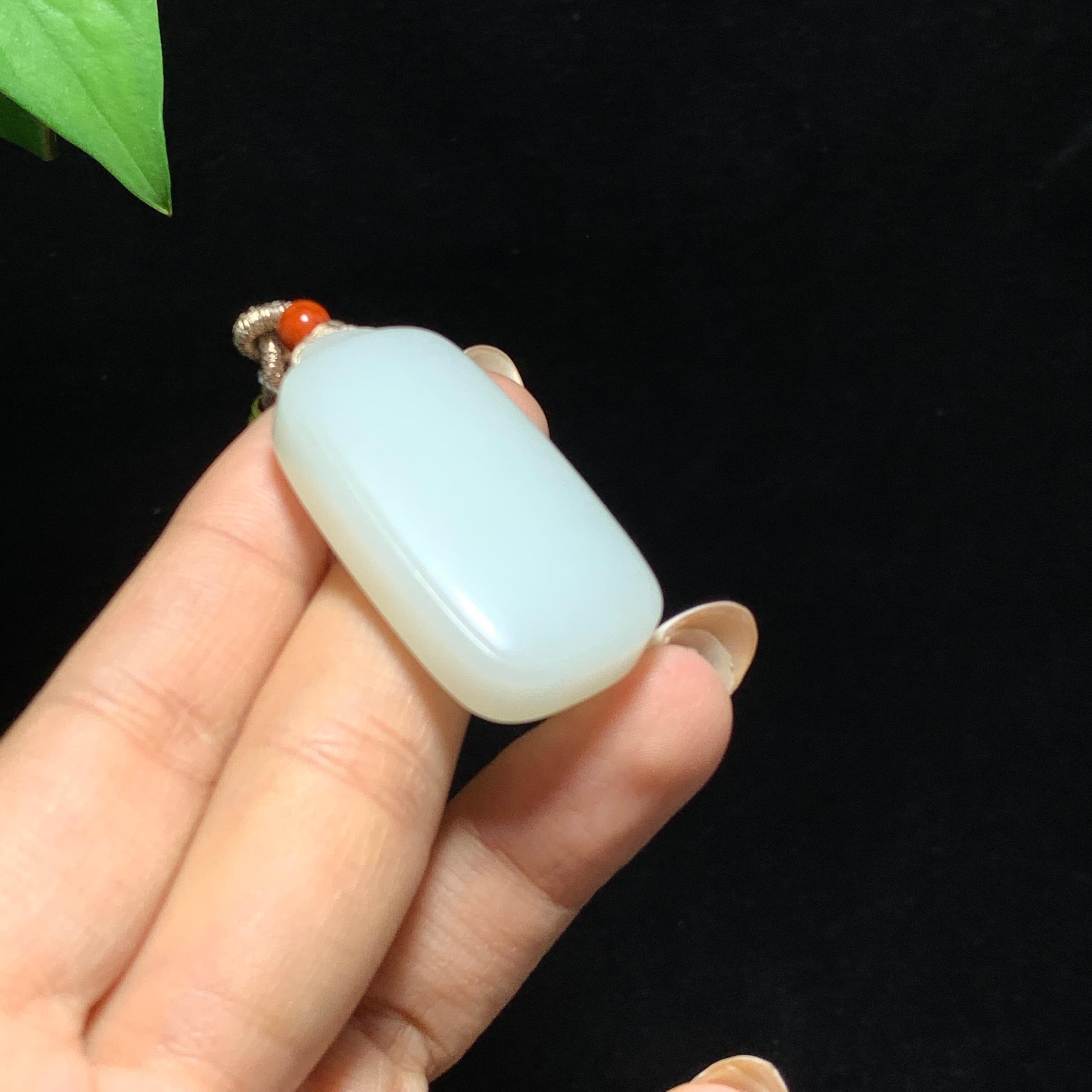 和田山料白玉无事牌挂件（24.2g）