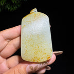 和田玉籽料满皮无事牌（73.2g）