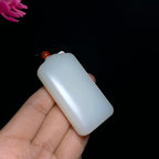 和田黑山料白玉平安无事牌（53.2g）