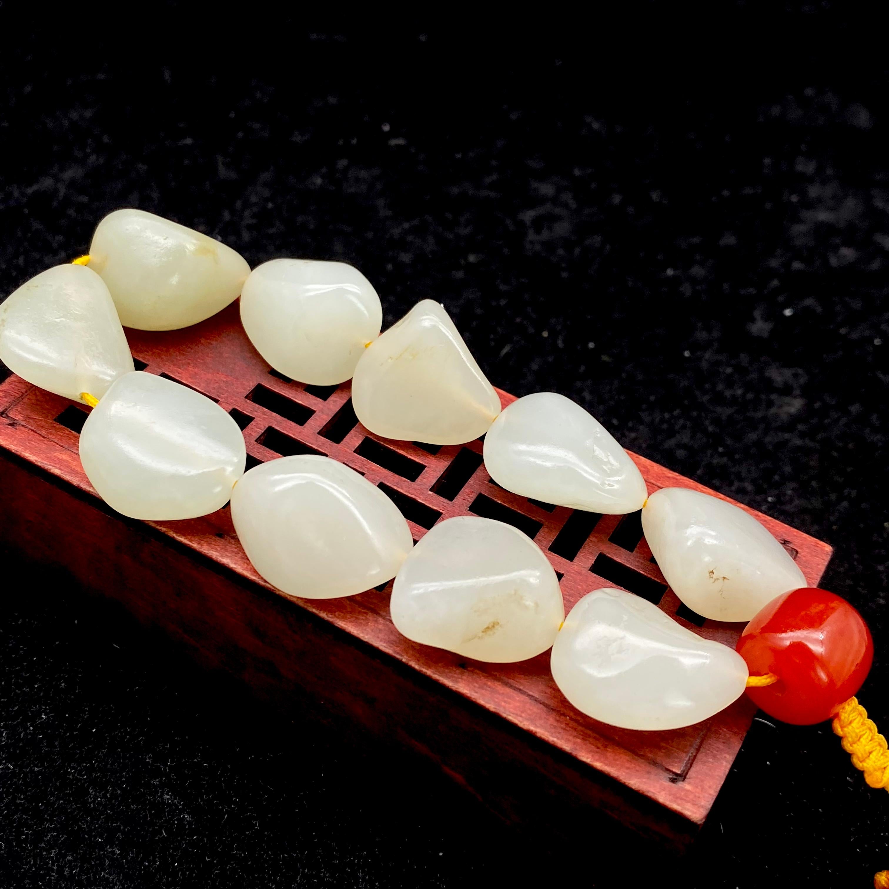 和田玉白玉【精品手串】（56.7g）