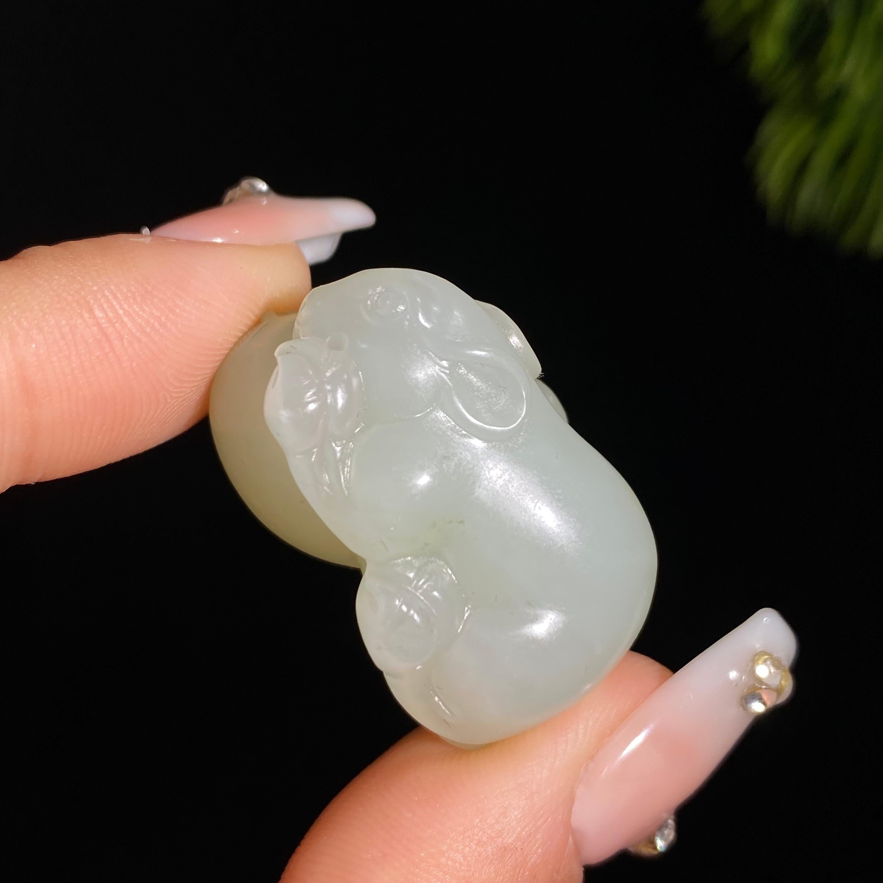 和田玉籽料代代数钱（20.5g）