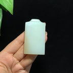 和田山料糖白玉无事牌挂件（57.3g）