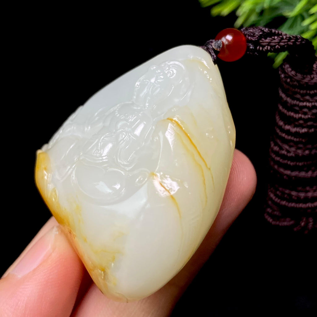 和田玉籽料观音（53.2g）