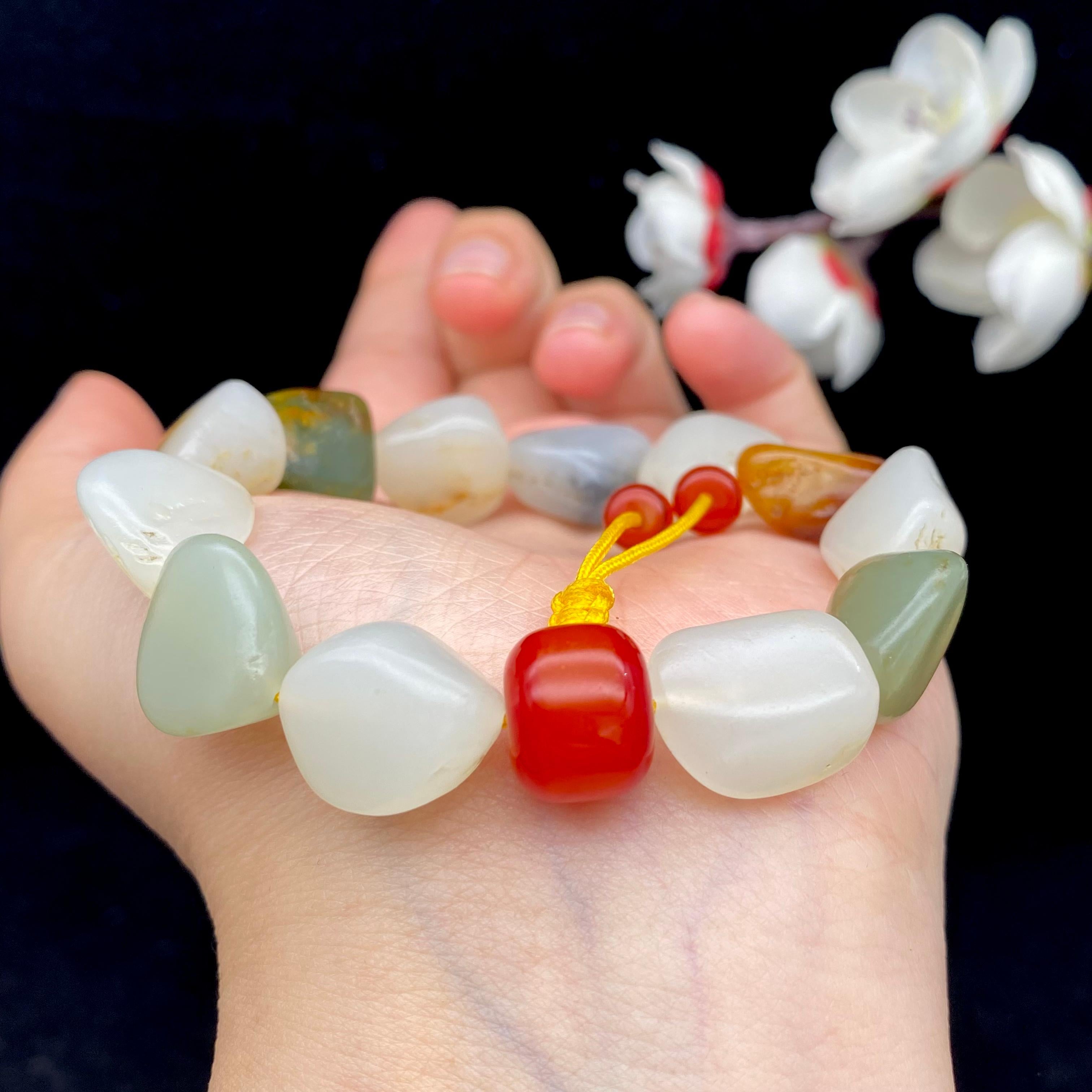 和田玉多宝籽料【精品手串】（41g）